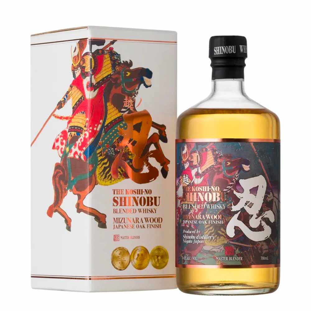 Whisky The Koshi-No Shinobu Blended Mizura Wood Japanese Oak Finish Cl 70 Astucciata
